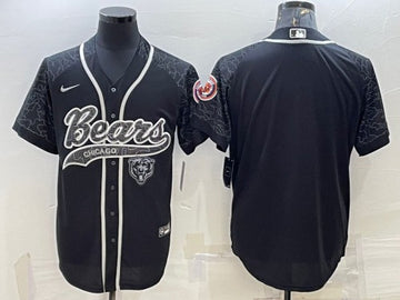 Custom Chicago Bears black jersey