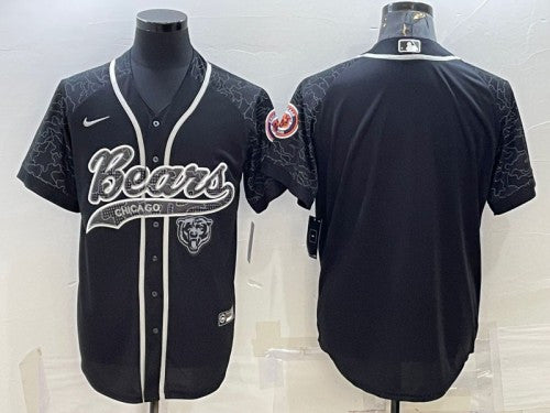 Custom Chicago Bears black jersey