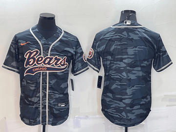Blank Grey Chicago Bears camo Camo jersey