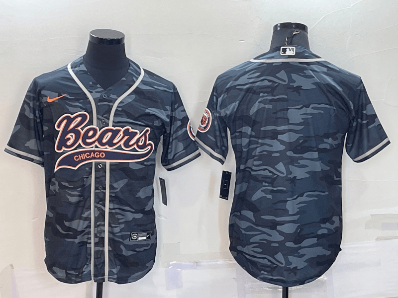 Blank Grey Chicago Bears camo Camo jersey