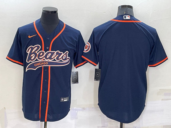 Custom Chicago Bears navy jersey