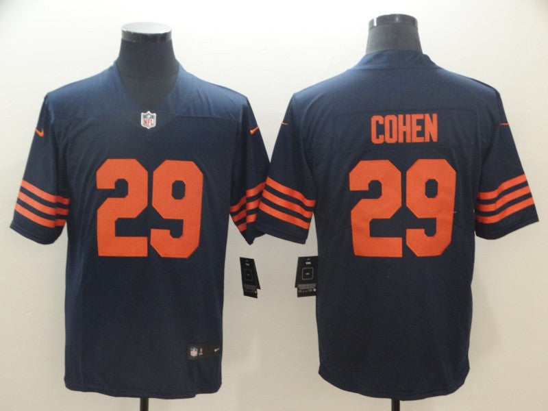 Tarik Cohen Chicago Bears navy Vapor jersey