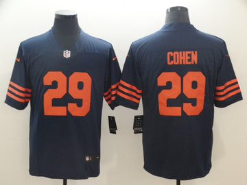 Tarik Cohen Chicago Bears navy Vapor jersey