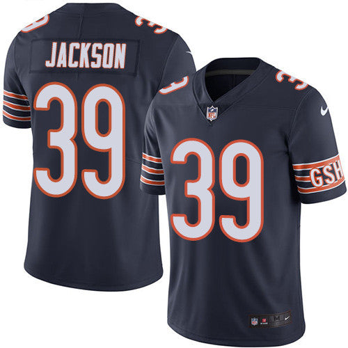 Eddie Jackson Chicago Bears navy Vapor jersey