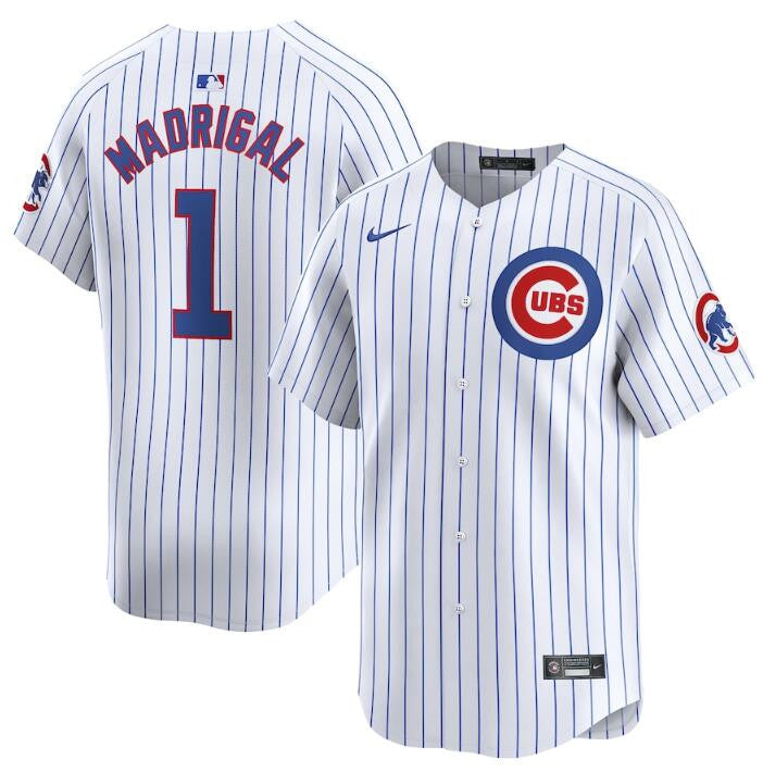 Nick Madrigal Chicago Cubs white Limited jersey