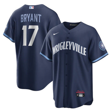 Kris Bryant Chicago Cubs navy City Connect jersey