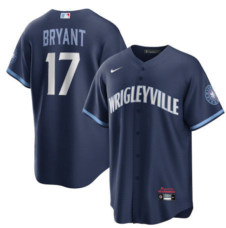 Kris Bryant Chicago Cubs navy City Connect jersey
