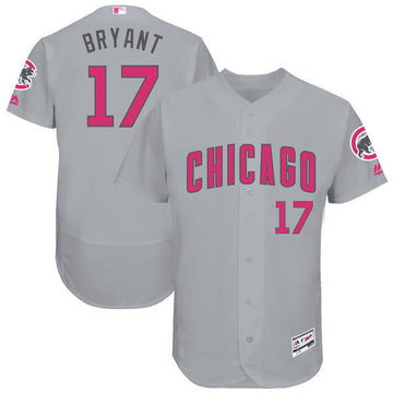 Kris Bryant Majestic Chicago Cubs gray jersey