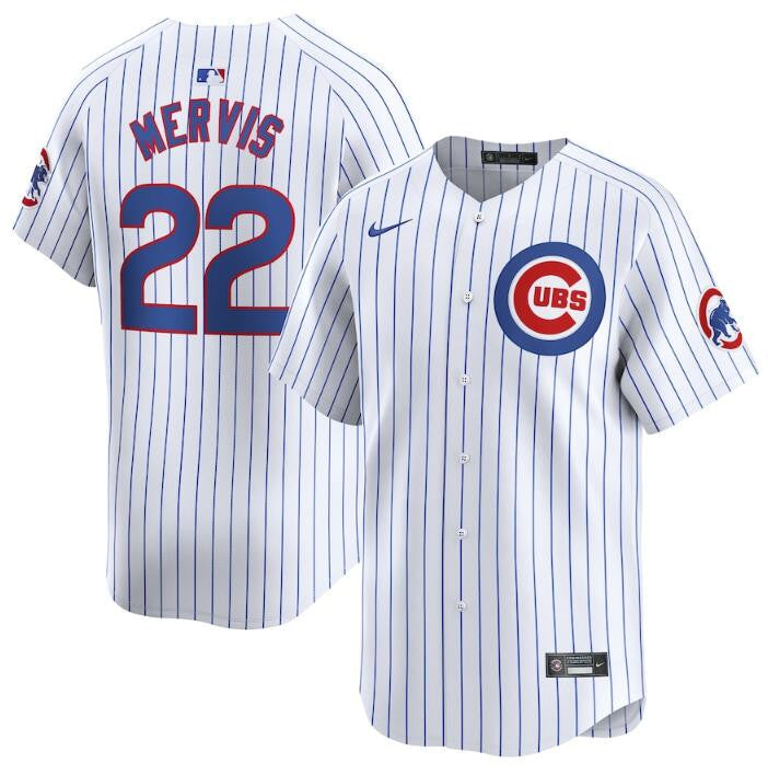 Matt Mervis Chicago Cubs white Limited jersey