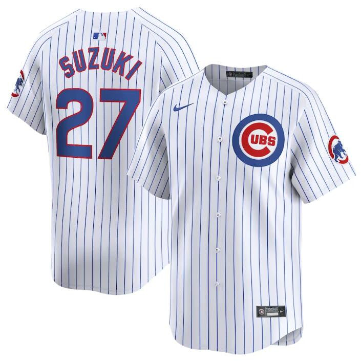 Seiya Suzuki Chicago Cubs white Limited jersey
