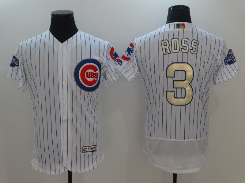 David Ross Chicago Cubs white jersey
