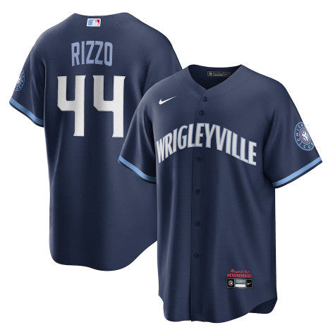 Anthony Rizzo Chicago Cubs navy City Connect jersey