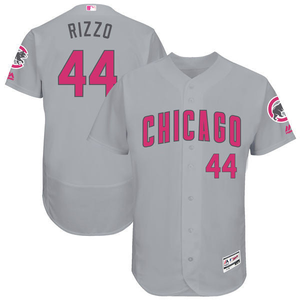 Anthony Rizzo Majestic Chicago Cubs gray jersey