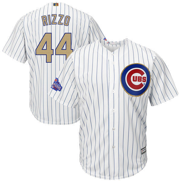Anthony Rizzo Majestic Chicago Cubs white jersey