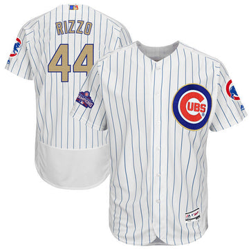 Anthony Rizzo Majestic Chicago Cubs white jersey