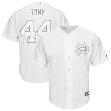 Anthony Rizzo Tony Majestic Chicago Cubs white jersey