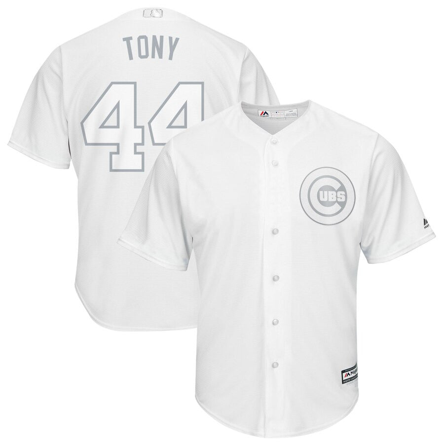 Anthony Rizzo Tony Majestic Chicago Cubs white jersey