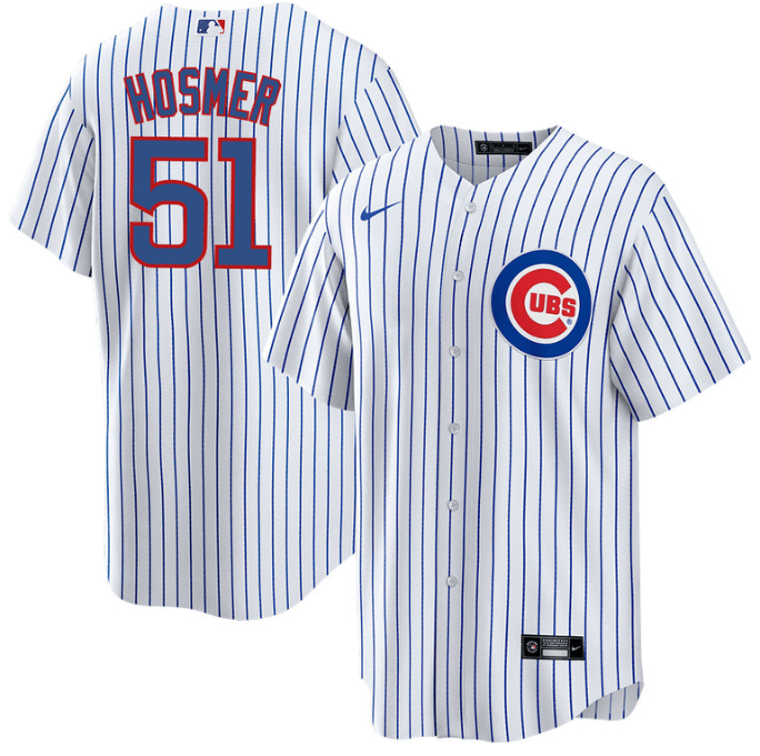 Eric Hosmer Chicago Cubs white jersey