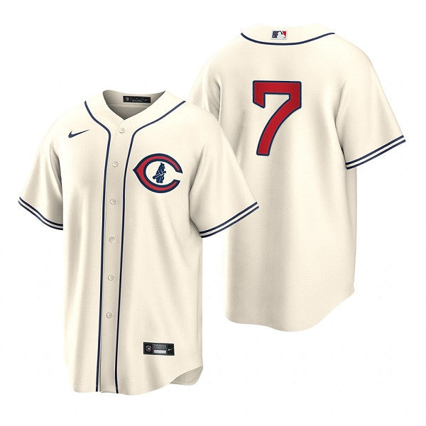 Yan Gomes Chicago Cubs cream jersey