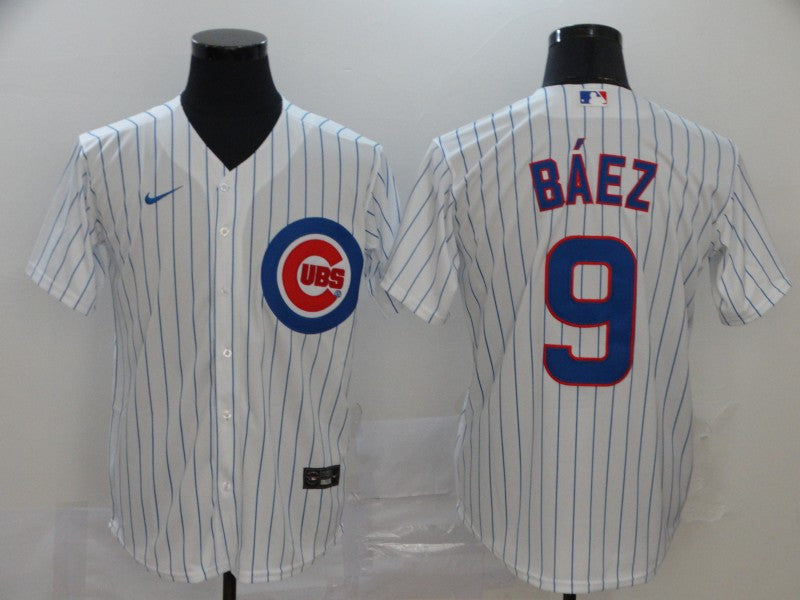 Javier Baez Chicago Cubs white jersey