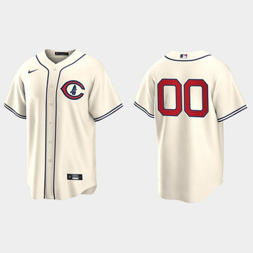 Custom Chicago Cubs cream jersey