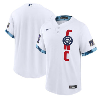 Custom Chicago Cubs white All-Star jersey