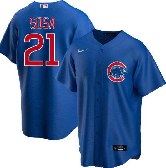 Blank Sammy Sosa Chicago Cubs blue jersey