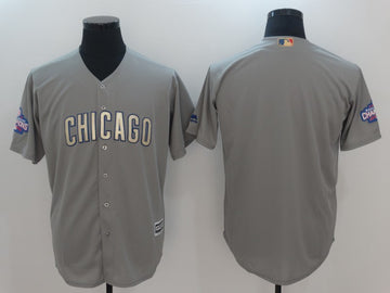 Custom Chicago Cubs gray jersey