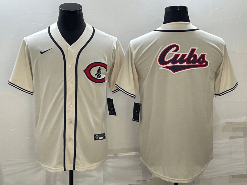 Chicago Cubs cream jersey