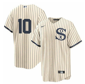 Yoan Moncada Chicago White Sox cream jersey