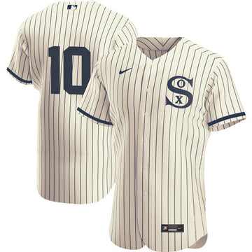 Yoan Moncada Chicago White Sox cream jersey