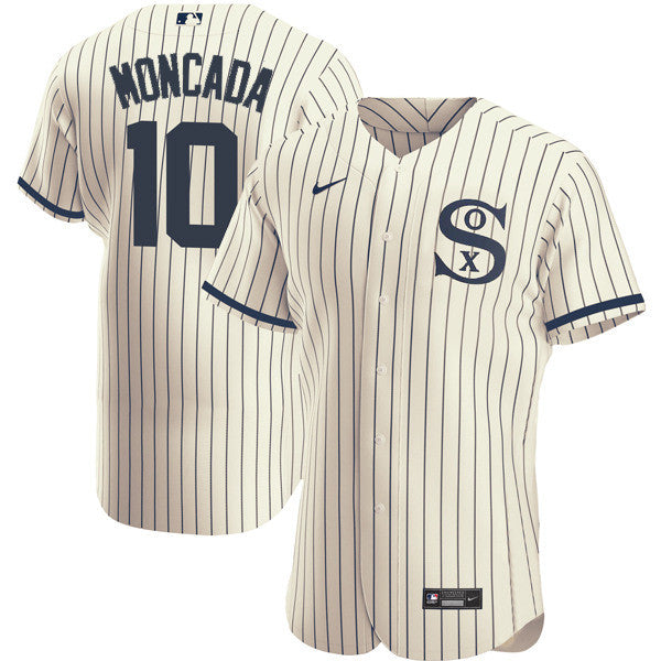 Yoan Moncada Chicago White Sox cream jersey