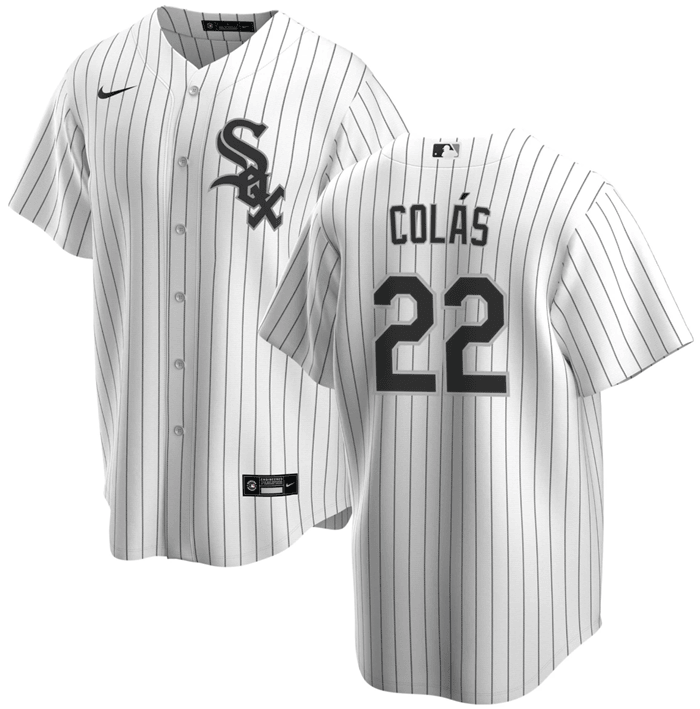 Oscar Colás Chicago White Sox white jersey