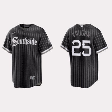 Andrew Clayton Vaughn Chicago White Sox black City Connect jersey
