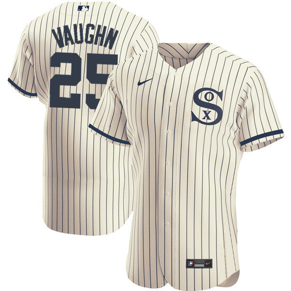 Andrew Vaughn Chicago White Sox cream jersey