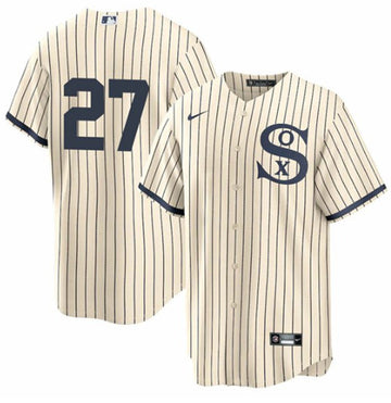 Lucas Giolito Chicago White Sox cream jersey