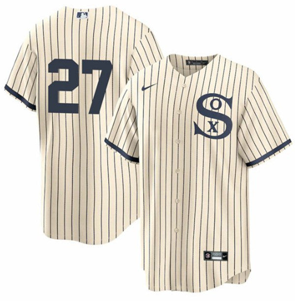 Lucas Giolito Chicago White Sox cream jersey