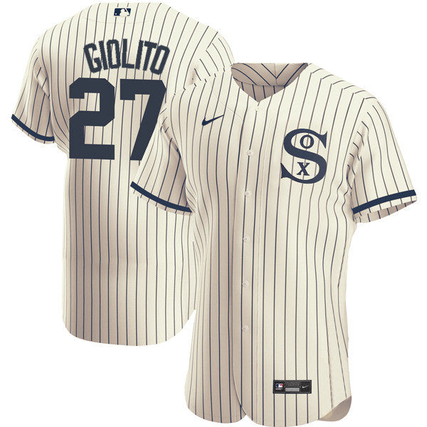 Lucas Giolito Chicago White Sox cream jersey