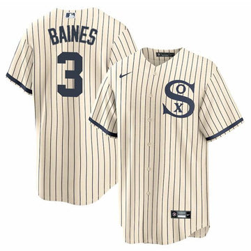 Harold Baines Chicago White Sox cream jersey
