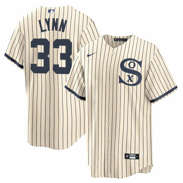 Lance Lynn Chicago White Sox cream jersey