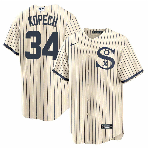 Michael Kopech Chicago White Sox cream jersey