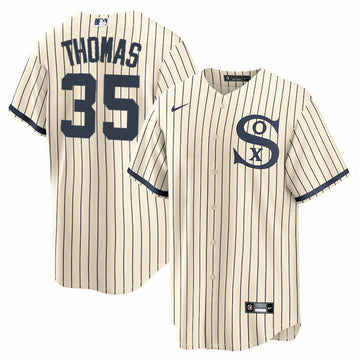Frank Thomas Chicago White Sox cream jersey