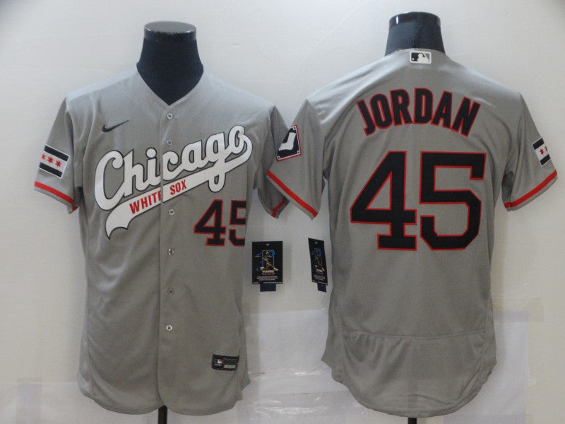 Michael Jordan Chicago White Sox grey jersey