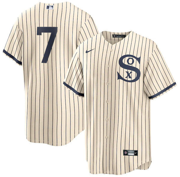 Tim Anderson Chicago White Sox cream jersey