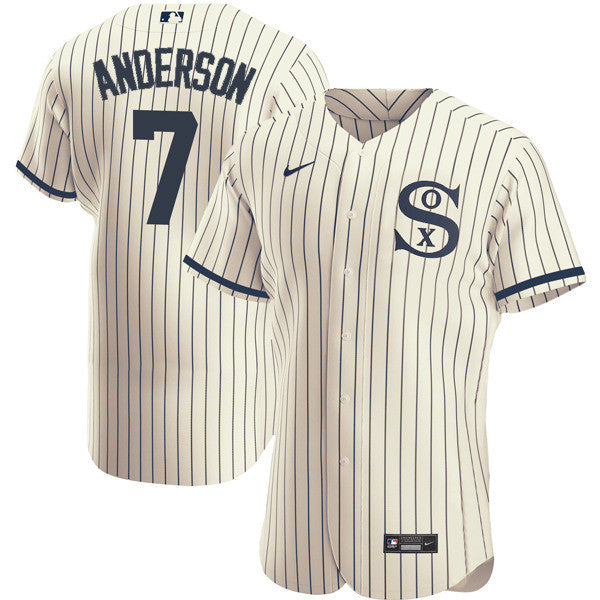 Tim Anderson Chicago White Sox cream jersey
