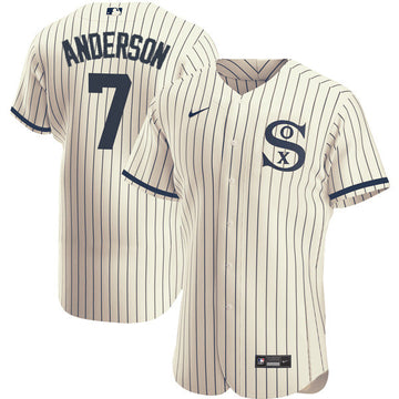 Tim Anderson Chicago White Sox cream jersey
