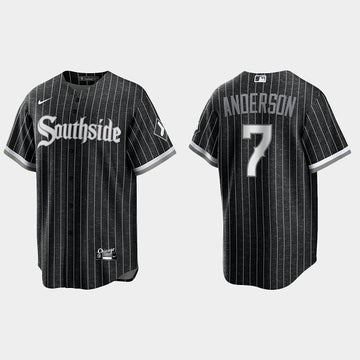 Tim Anderson Chicago White Sox black City Connect jersey