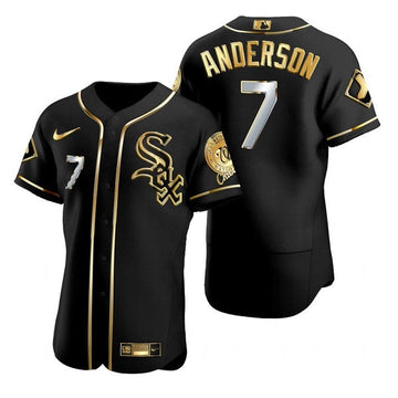 Tim Anderson Chicago White Sox black jersey