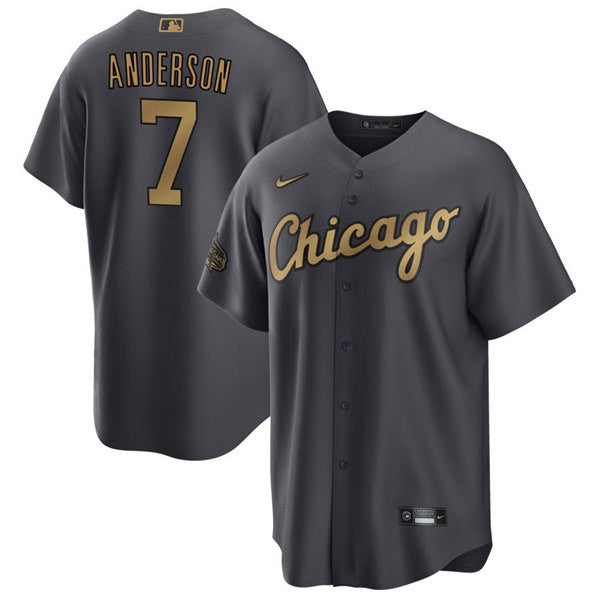 Tim Anderson Chicago White Sox charcoal All-Star jersey