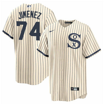 Eloy Jimenez Chicago White Sox cream jersey